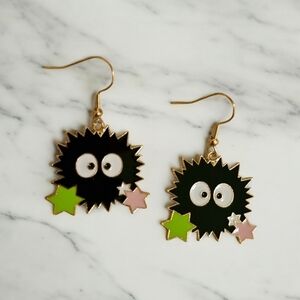 ✨️2 for $15✨️ NEW Totoro Soot‎ Sprite Drop Hook Fashion Earrings